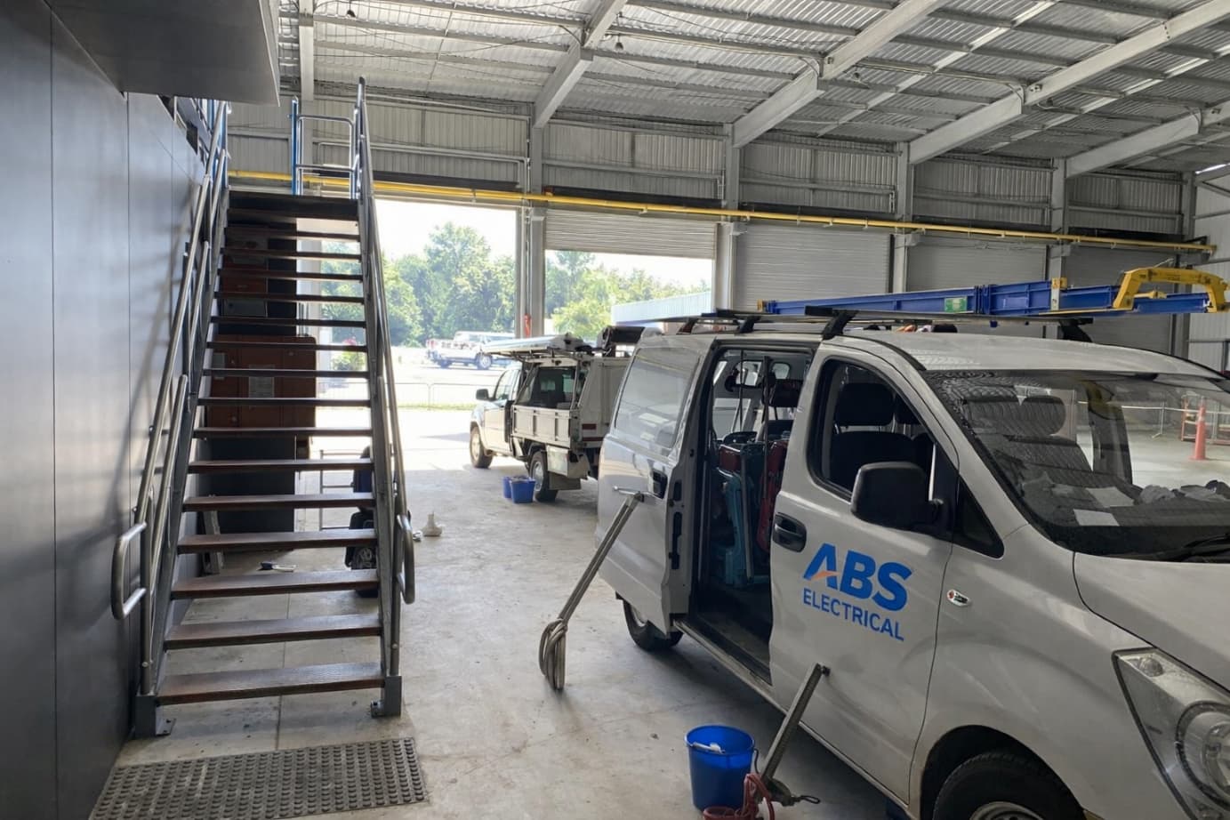 ABS vehicles at site