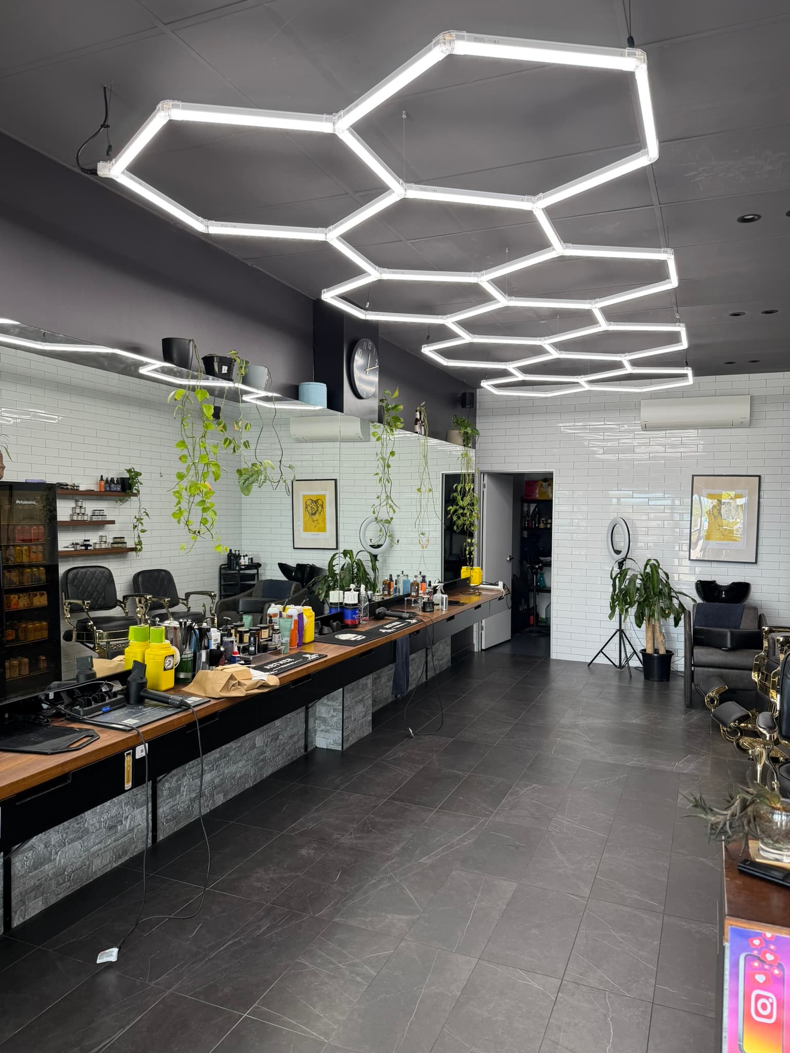 Custom Hex Lights Installation