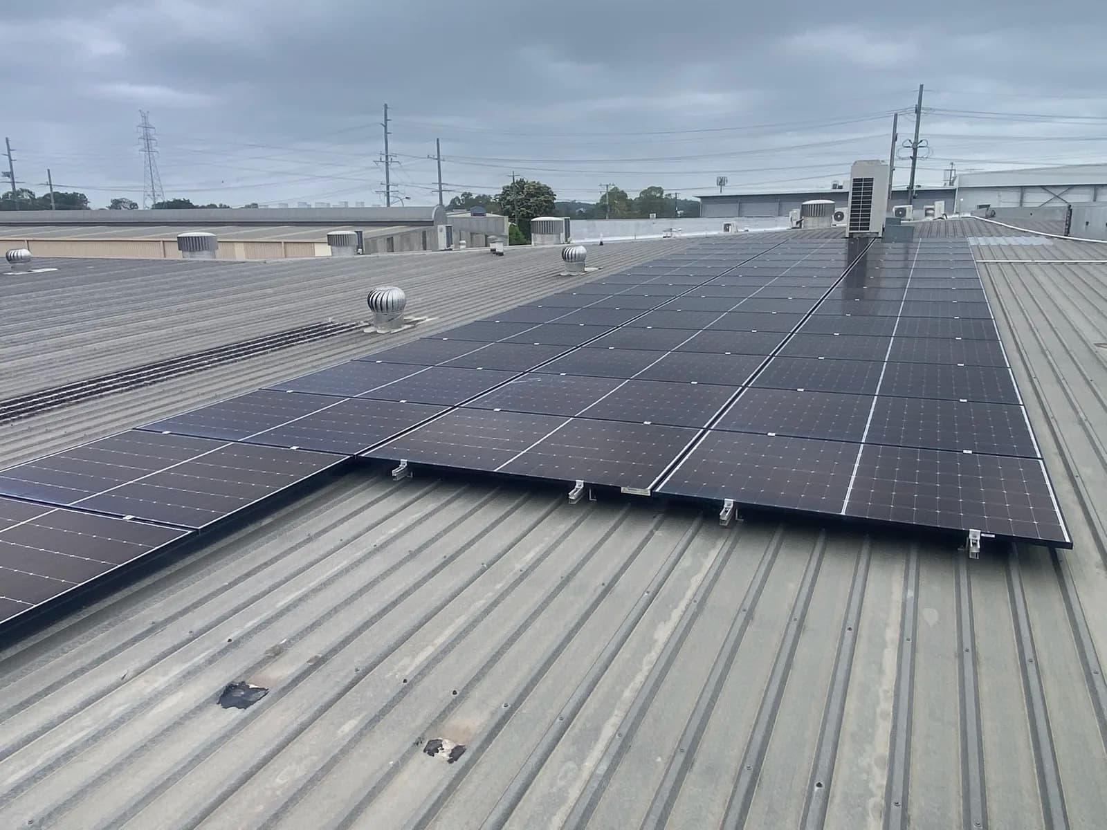 Rooftop solar install